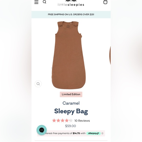Little Sleepies Pajamas Little Sleepies Caramel Sleep Bag Special